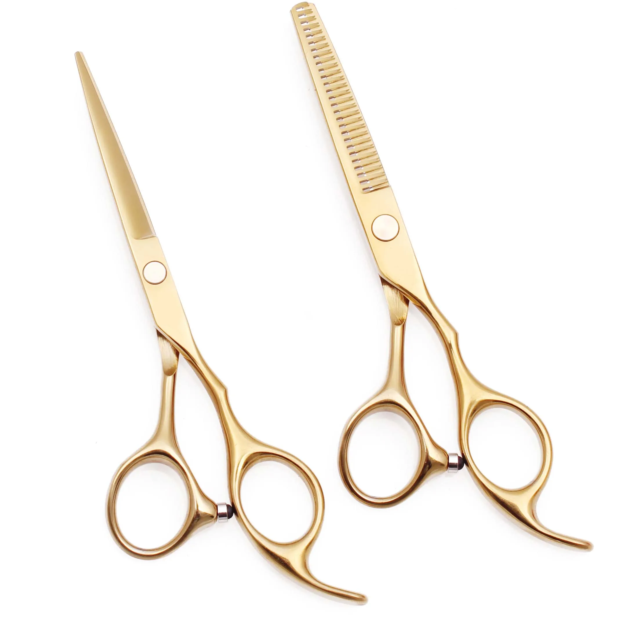  Профессиональный Япония 440c 5 6 'золото для стрижки волос ножницы парикмахерские бесплатная доставка