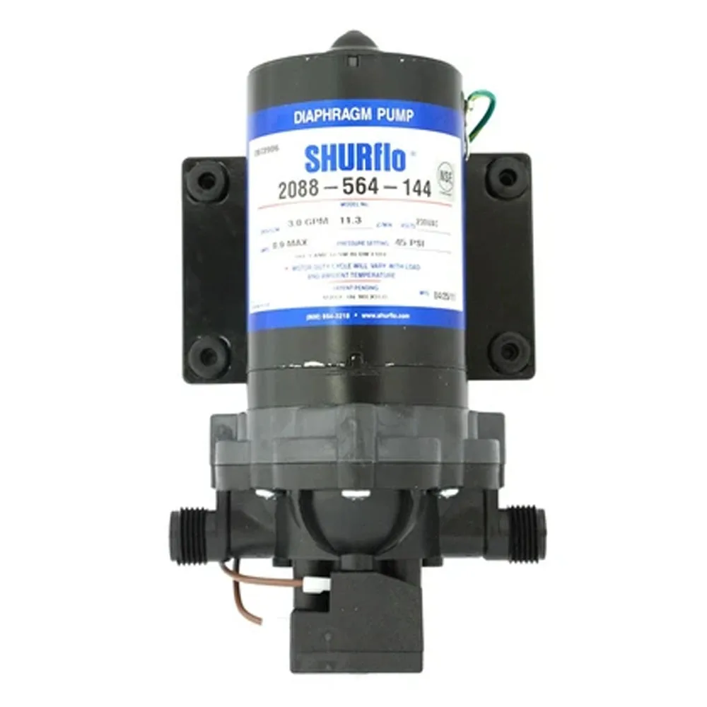 Fresh Water Systems Shurflo 2088-564-144 Delivery Pump 3.0 gpm 45 psi 230VAC No Cord Stainless Steel Water Pumps