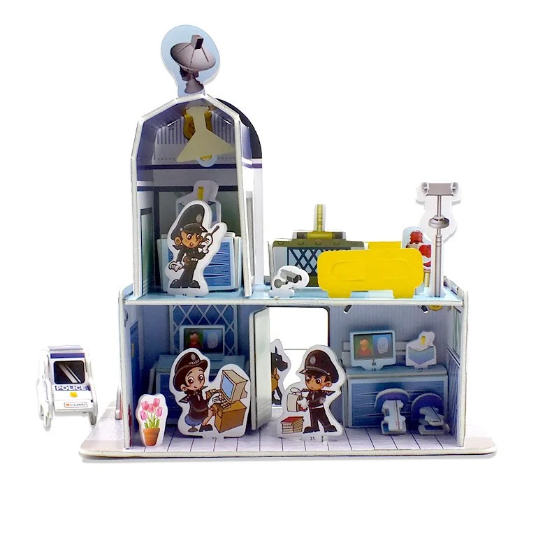 
Wholesale New Design High Quality Children Educational DIY Paper Craft Toy and Practical 3D Jigsaw Puzzle For Kids 