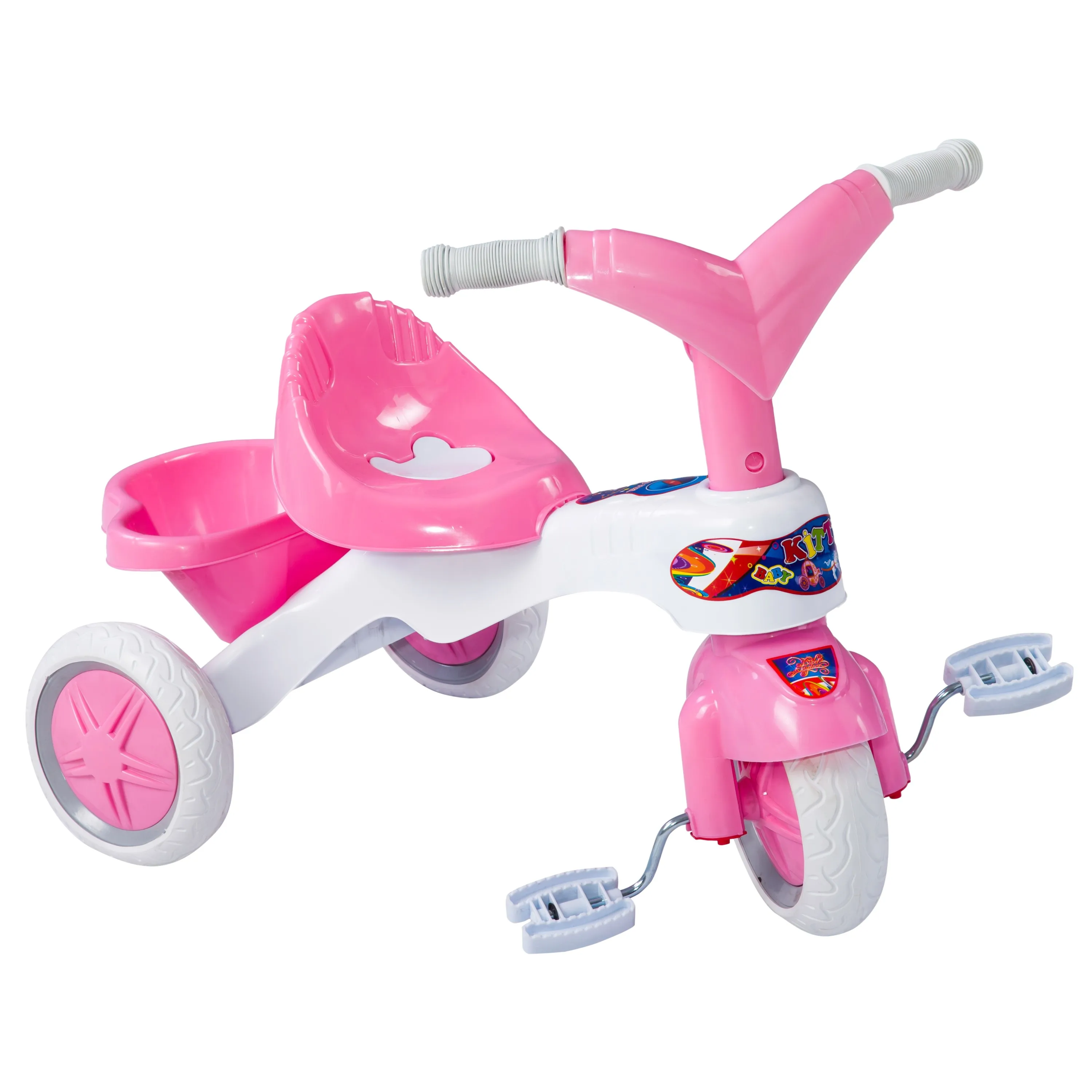 New Plastic Tricycle for Kids Baby  2-5 Years  Child Tricycle Kids Bike Soft Wheels Child Tricycle Slient Wheel Funny Time Toys