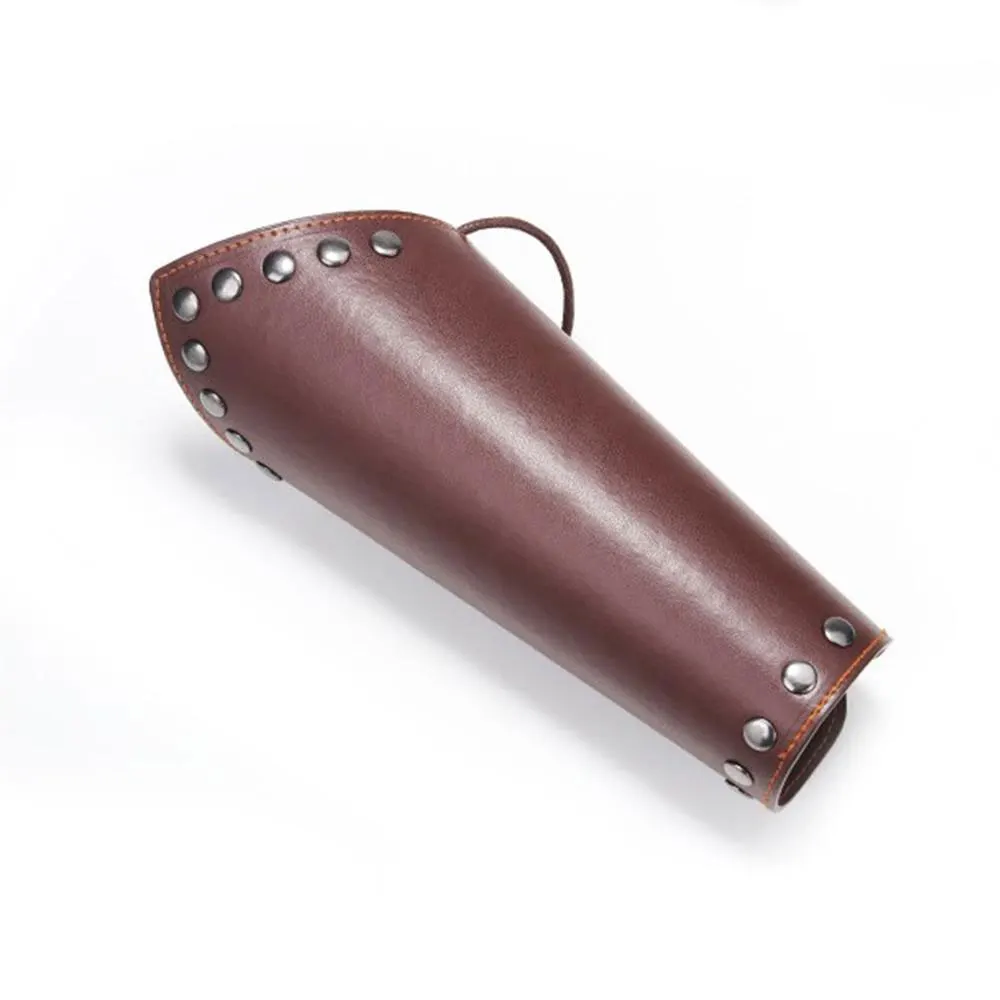 Archery Safety Gears Leather Forearm Guard Leather Archery Arm Guard For Shooting