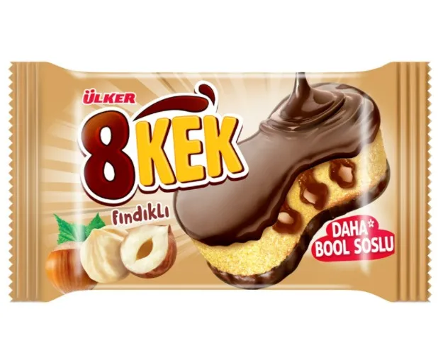 Ореховый пирожный из лесного ореха Ulker danкет, 8 шт., 52 г
