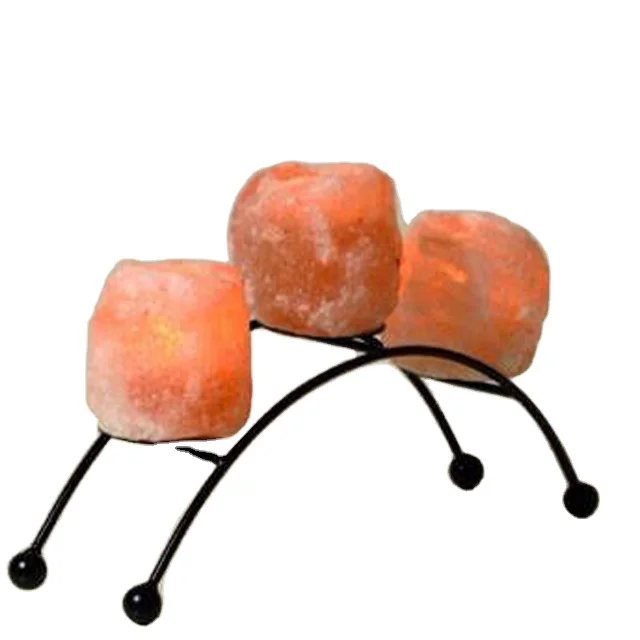 Подсвечник из гималайской соли в форме моста, три подсвечника для украшения интерьера дома, офиса, стола, хит продаж, свечи