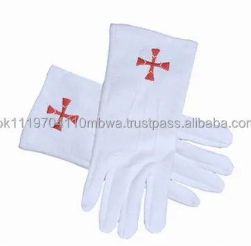  Knights Of Templar Regalia masonic white cotton