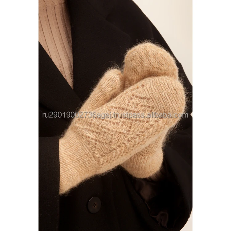 Высококачественные вязаные варежки для холодного сезона, изготовлены из высококачественного козьего пуха, надежный поставщик, женская вязаная одежда