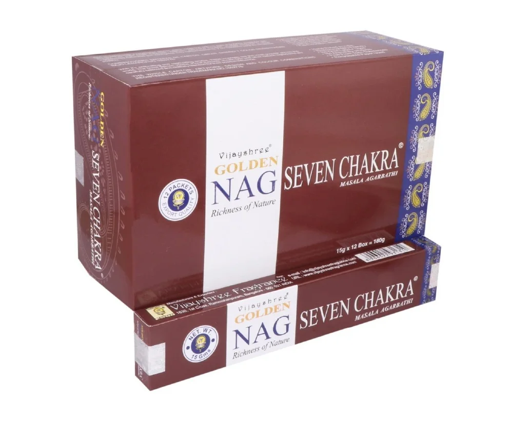 Best Retailer Private Label Nag Seven Chakra 15gram Incense Sticks