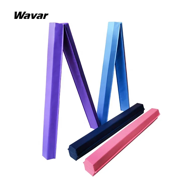 High quality children gymnastics equipment foldable fitness balance beam for sale