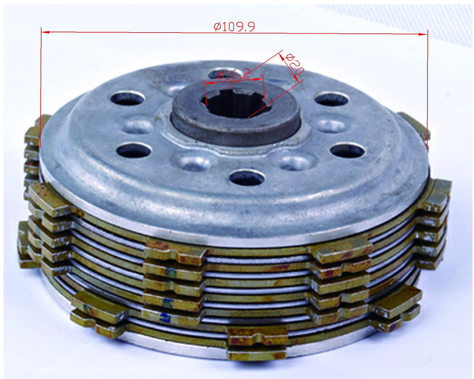 
Taizhou Yizhao Motorcycle Cluch--Assembly Series model number LF-175 