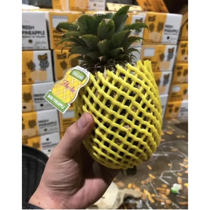 
EWC Brand Thailand Hot Selling Tropical Fruit Green To Yellow Fresh Pineapple Phulae 