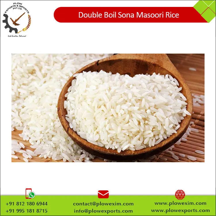 Hot Sale Double Boil Sona Masoori Rice Best Broken/Long/parboiled Rice