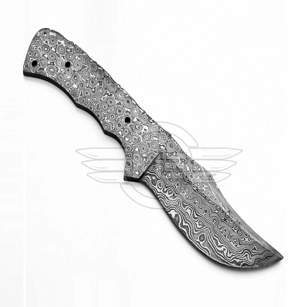 
Custom Damascus Handmade Hunting Blank Blade Knife 
