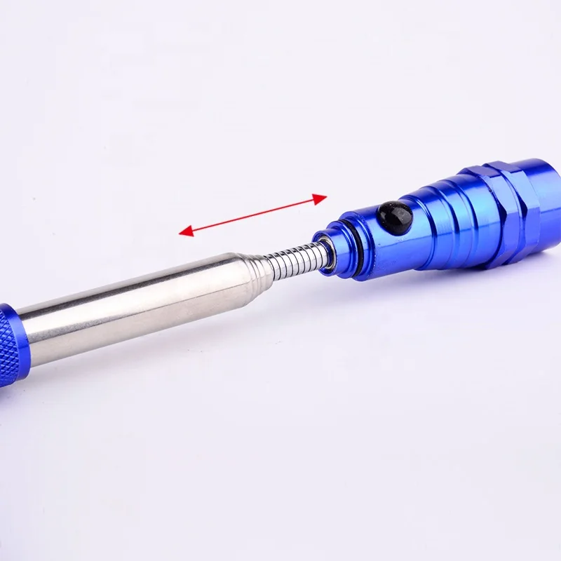 
Outdoor Usage Promotional 3 LED Extendable Magnetic Pickup Tool Flashlight 