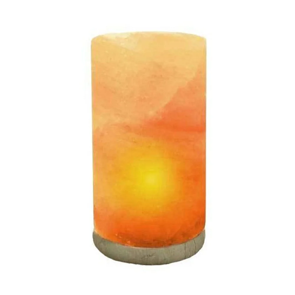 100% Pure Light Pink Salt Like Best Room Ionizer Cylinder Lamp Made With Salt-Sian Enterprises