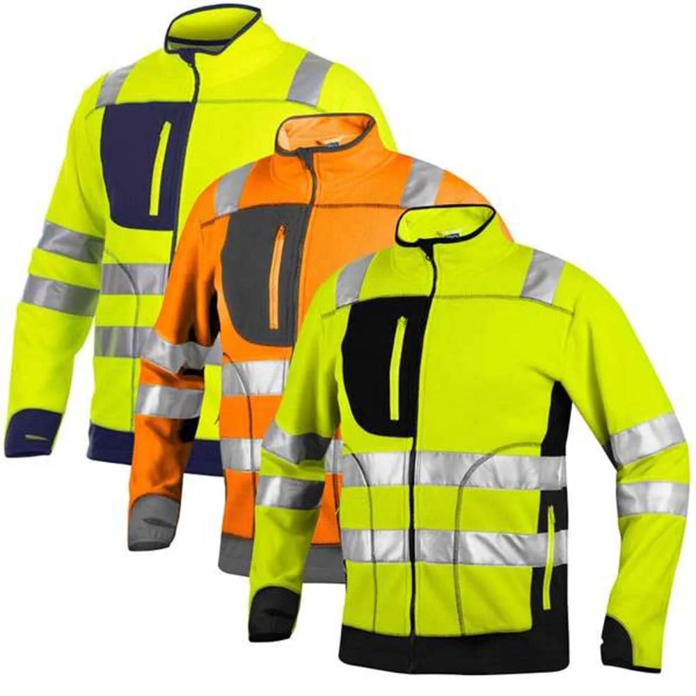 
100% Cotton Polyester Hi vis Orange Reflective Safety Shirt with Knitted Reflective made in Pakistan 