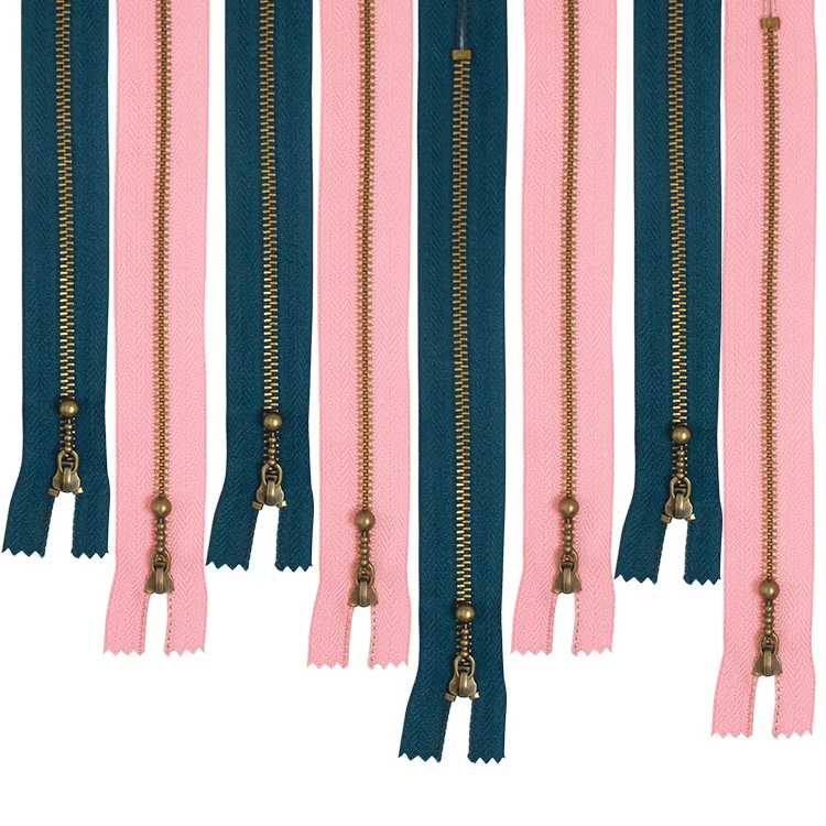 HVV #3 Antique Brass Wholesale Price Metal Ball Puller Teeth Jeans  Zipper