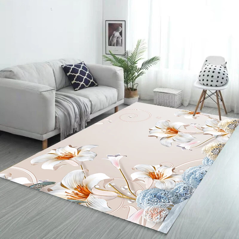 Needle punched modern alfombra jacquard carpet tiles flooring for modern living room rugs