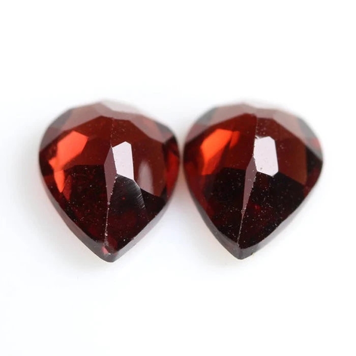  5x7 мм грушевидный натуральный гранат граненый камень