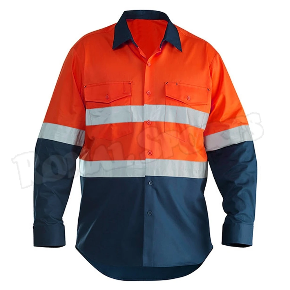 Wholesale Reflective Vest Clothing Custom Hi Vis Logo Safety Reflective  Polo T Shirt