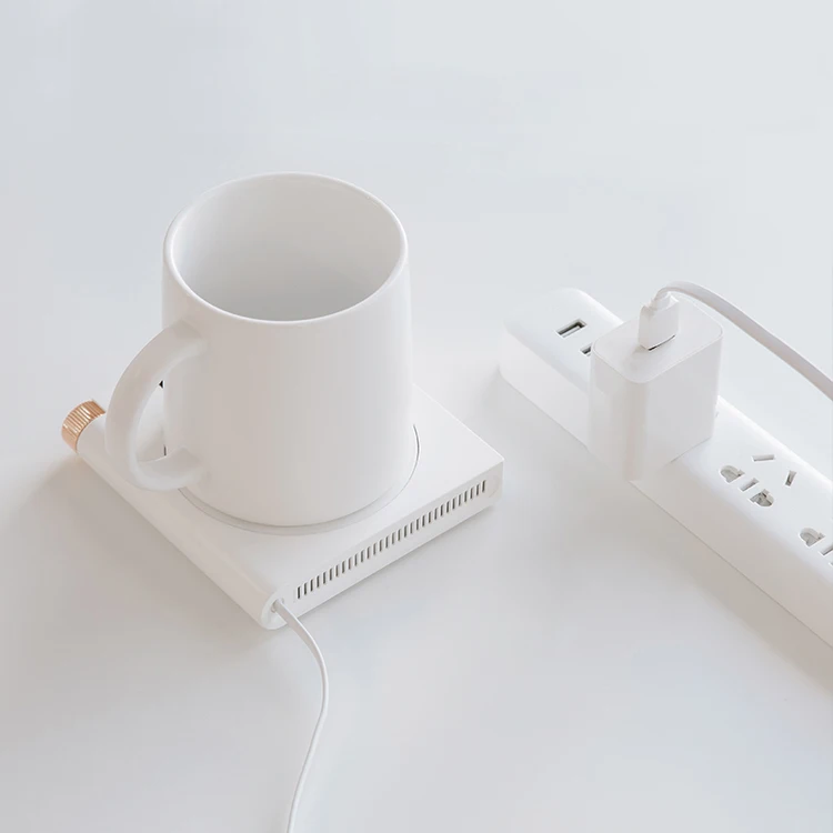 Automatic electric smart beverage tea coffee mug couaster heater travel usb water cup warmer
