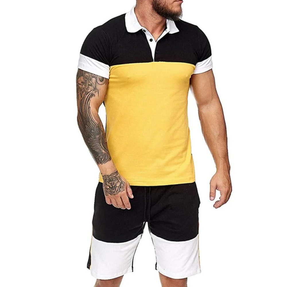  Дешевая мужская футболка и шорты с принтом на заказ из 80% хлопка 20% полиэстера