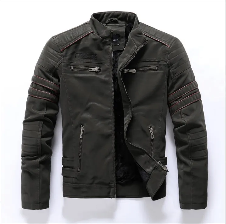 Невидимая Спортивная популярная стильная флисовая куртка облегающая кожаная с длинным рукавом мужская зимняя из искусственного меха модная