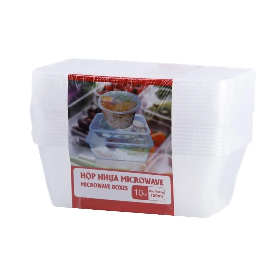 Пластиковый пищевой контейнер на вынос высокое качество от производителя под заказ микроволновая печь Вьетнам-B0261