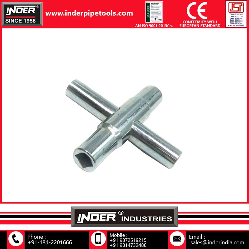 Высококачественный четырехсторонний водопроводный ключ многофункциональный промышленный OEM-класс Настраиваемый напрямую от индийского