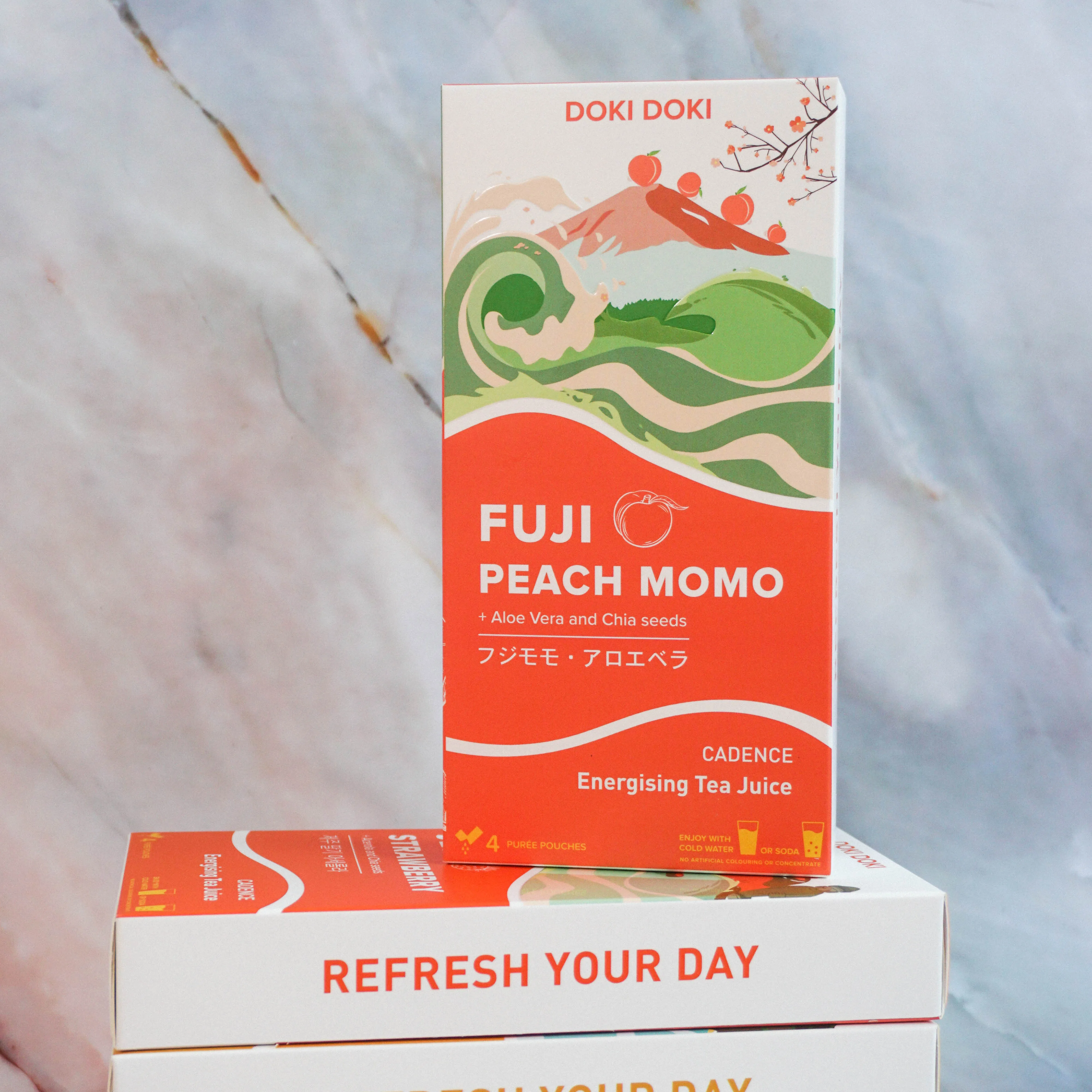 Fresh Peach with Aloe Vera  Chia seed Fruit Nectar Pulp Jam Concentrate No Additives Tea Juice