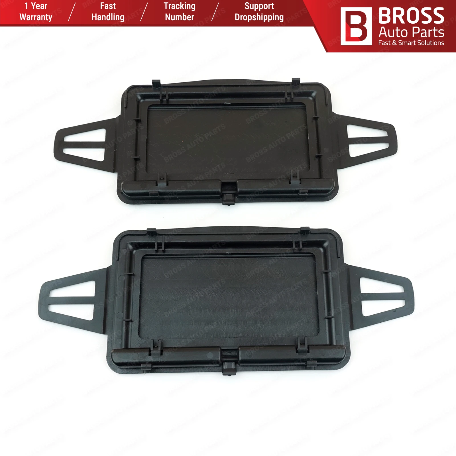 BDP524 Sun Visor Shade Mirror Cover Set BLACK for W210 W211 2108102510 2118100410 Bross Auto Parts Made In Turkey