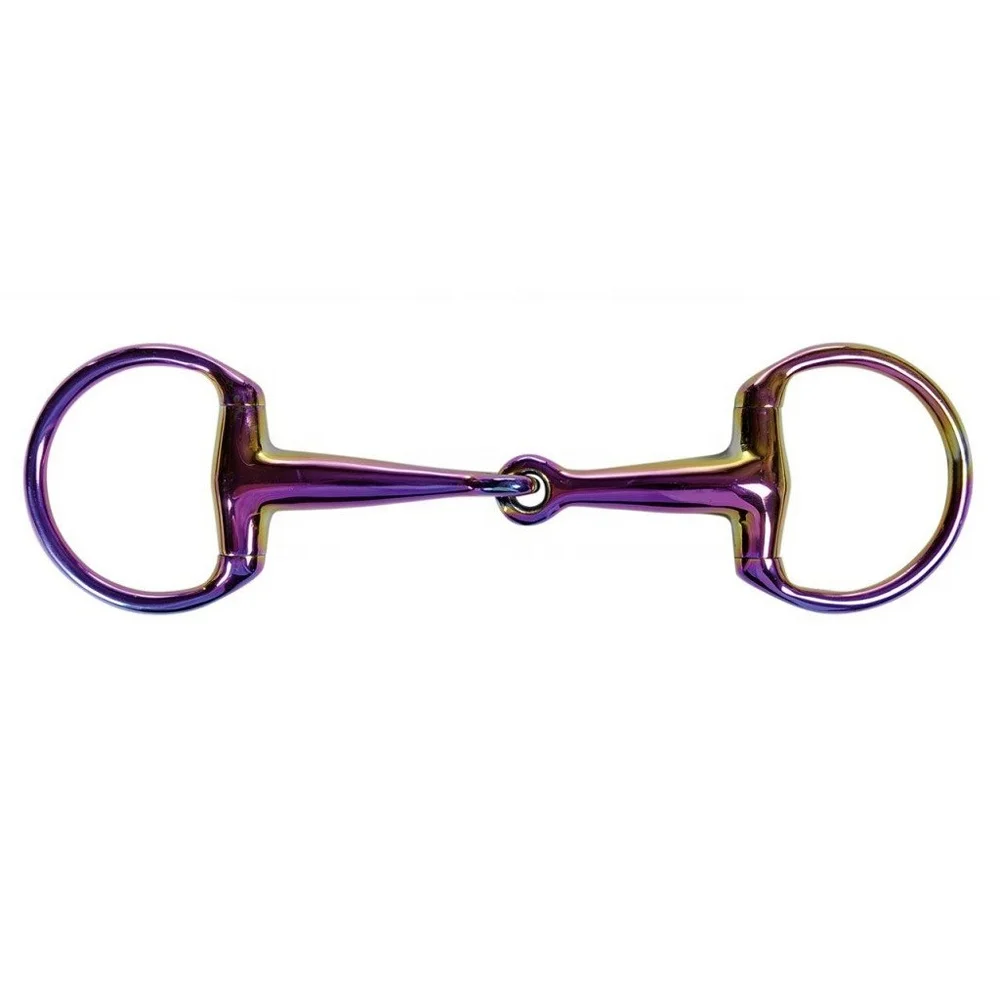 Bomber Egg bit Single Jointed Blue Bit, Bit Horse Snaffle Equestrian