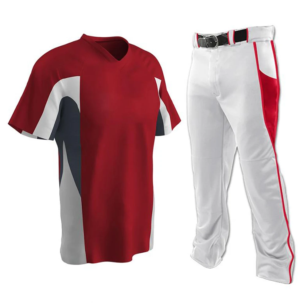 
2021 New Arrival Athletic Youth Full Button Baseball Men Uniforms / Baseball Jerseys For Men 
