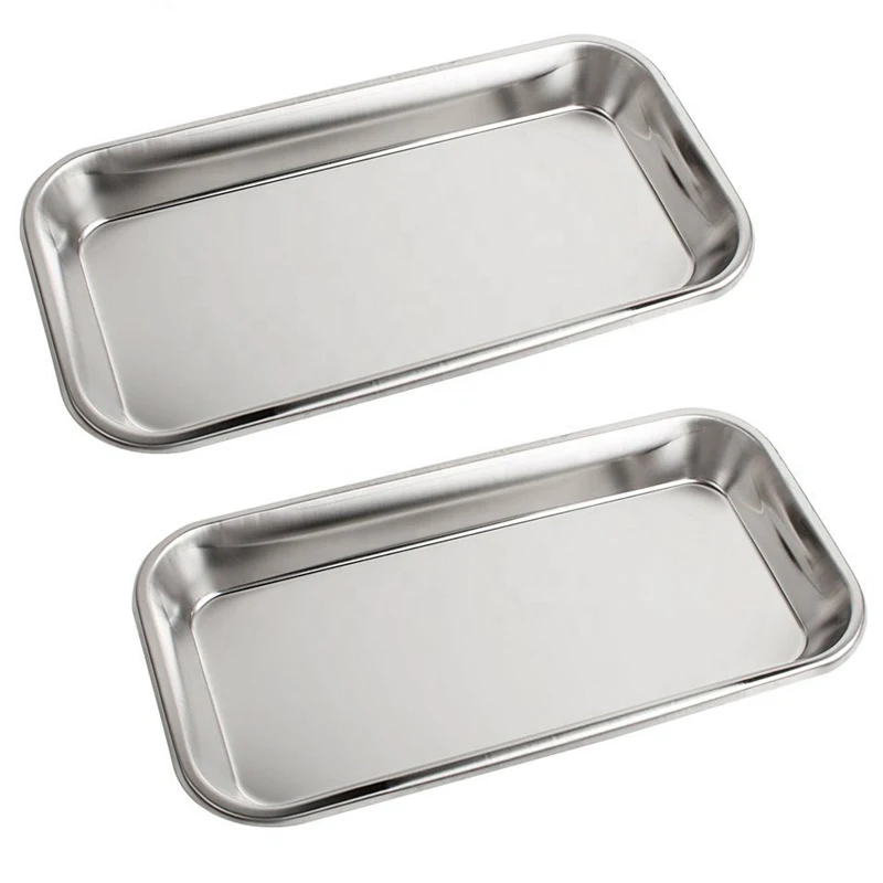 Stainless Steel Instrument Tray For Dental Tool Lab Instrument Useful for Best Design Holloware