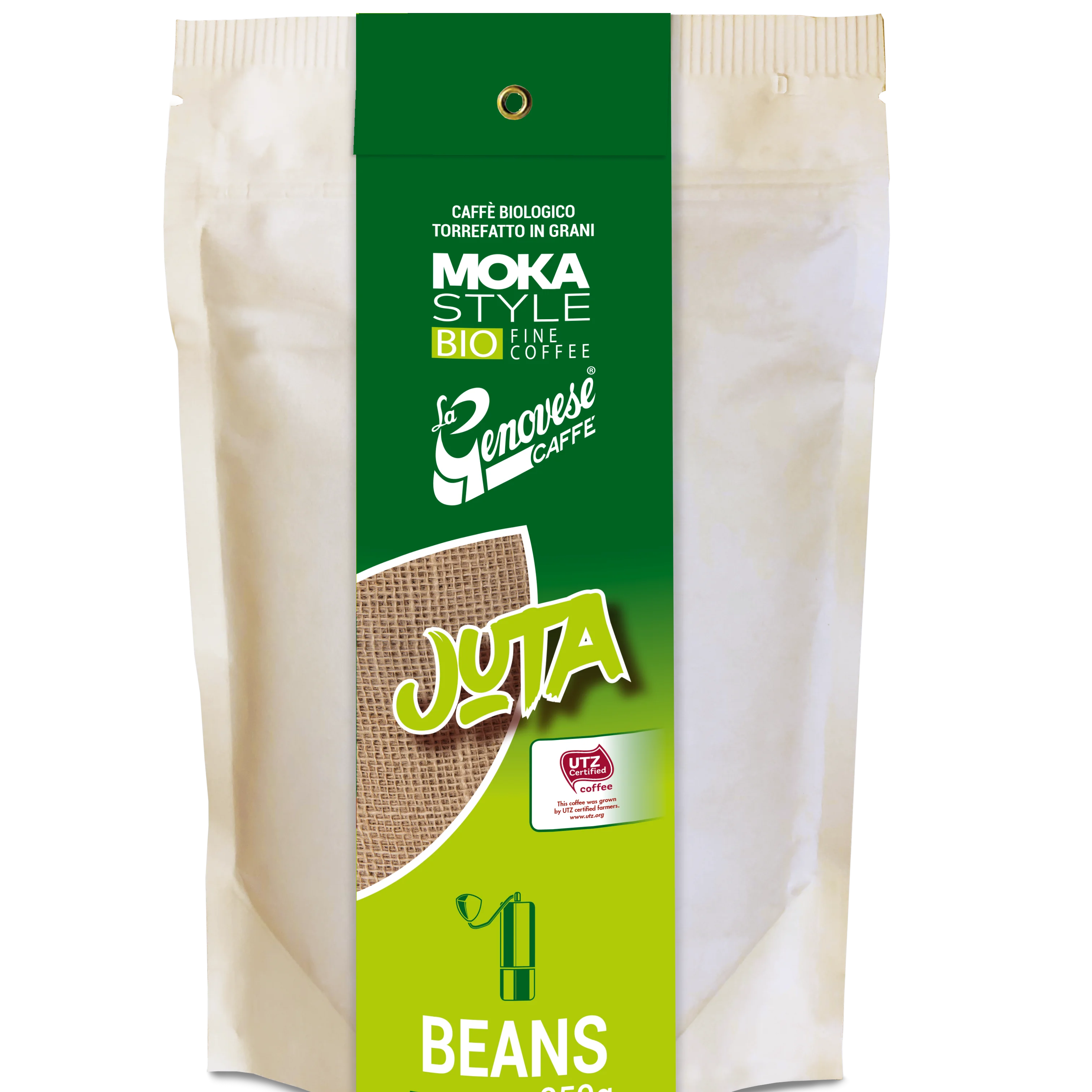 Сделано в Италии для эспрессо JUTA BIO UTZ 250 г кофейных зерен
