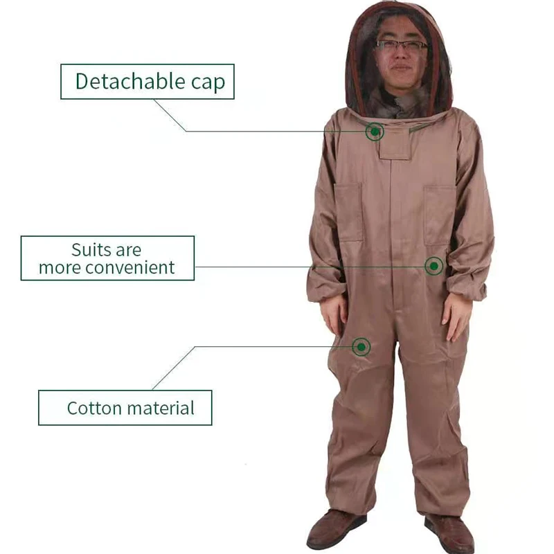 Костюмы для взрослых с защитой тела пчеловодческий костюм по лучшей цене пчеловодный индивидуальным логотипом хлопковый материал
