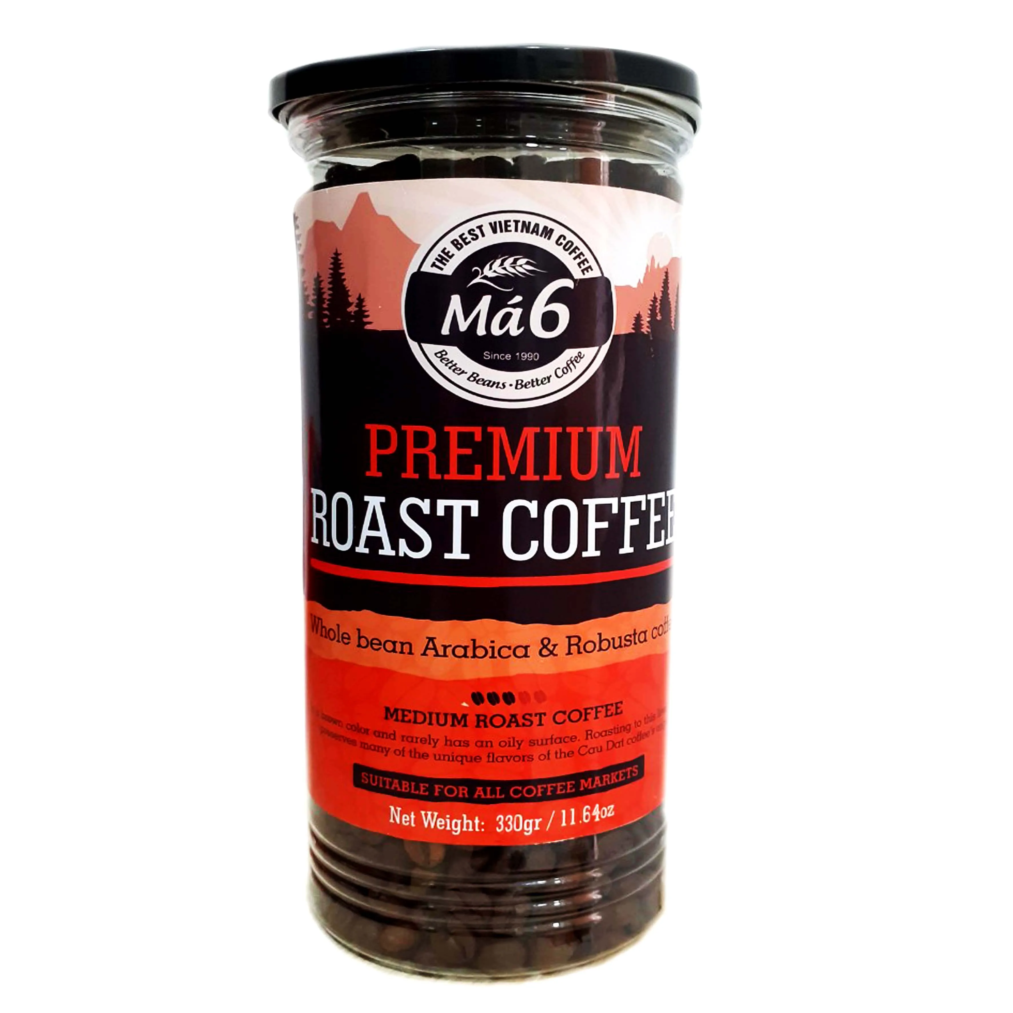 
 Высококачественный кофе жареный MA 6 кофе-арабика и робуста-Премиум-целые зерна  