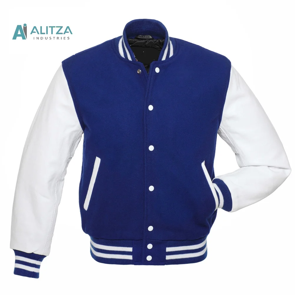 Производитель высококачественных мужских кожаных курток для колледжа бейсбольные бомберы на заказ летняя куртка