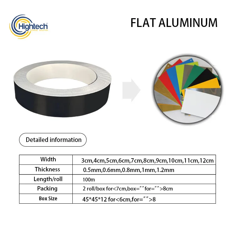 Flat aluminum Good Quality aluminum led 3d outdoor advertising material channel letter trim