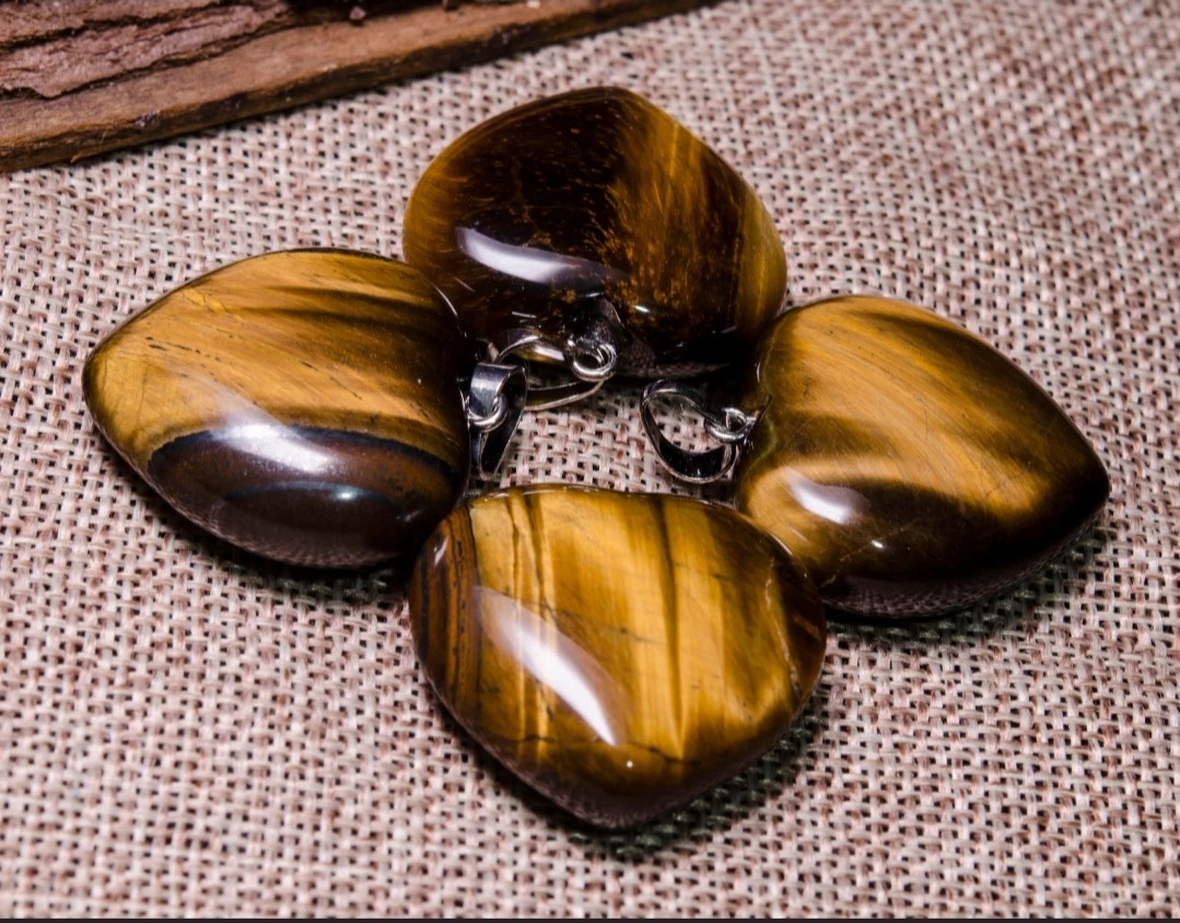  Кулон «тигровый глаз» в форме сердца для заживления набор кристаллов балансировки религиозной силы этического исцеления Новая мода