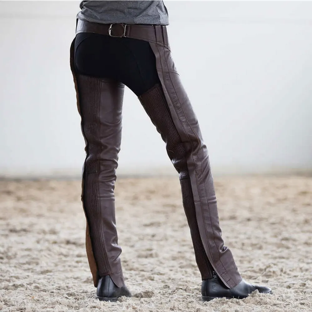 High Quality Leather Riding Full Chaps Classic Style Horse Riding Chaps For Men