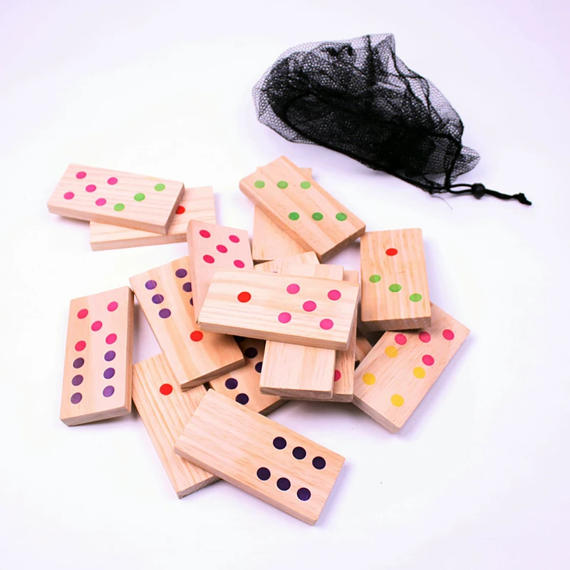 manufacturers custom Education toy wooden festool domino set mesa de domino