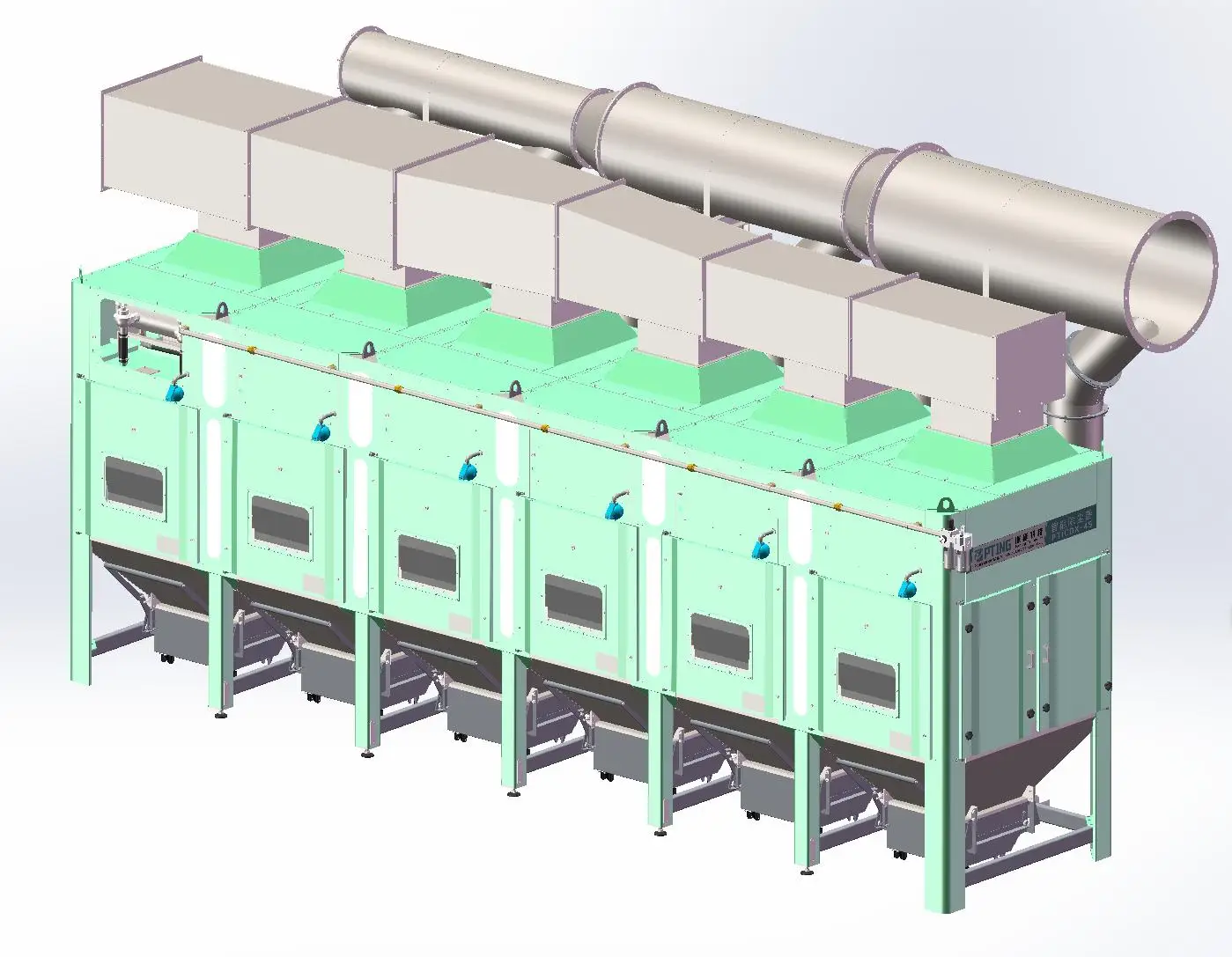 2183 L* 1313 W* 2574 H Dimension(L*W*H) Cartridge Dust Collector Industrial Dust Collector With CCC/CE Certification