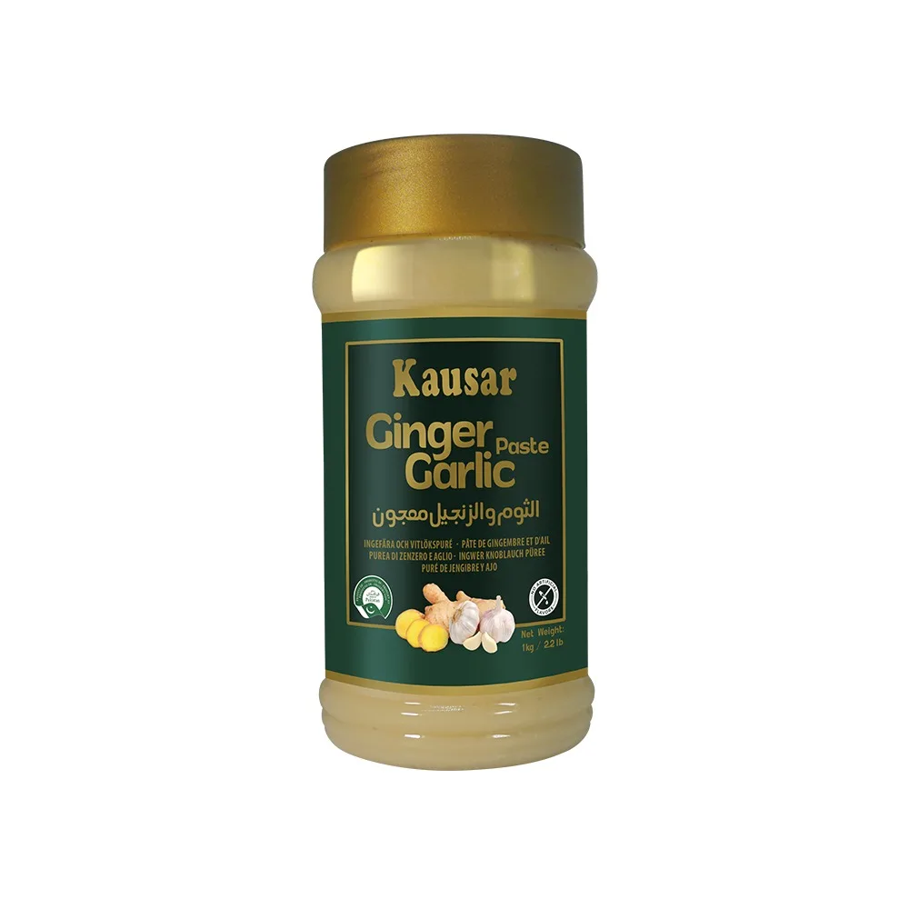 
Kausar GINGER GARLIC Paste 1KG All Natural Ready to Use 
