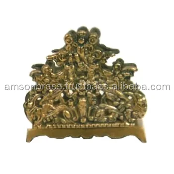 Чудесный античный держатель для английских букв, литой латунный держатель для визиток