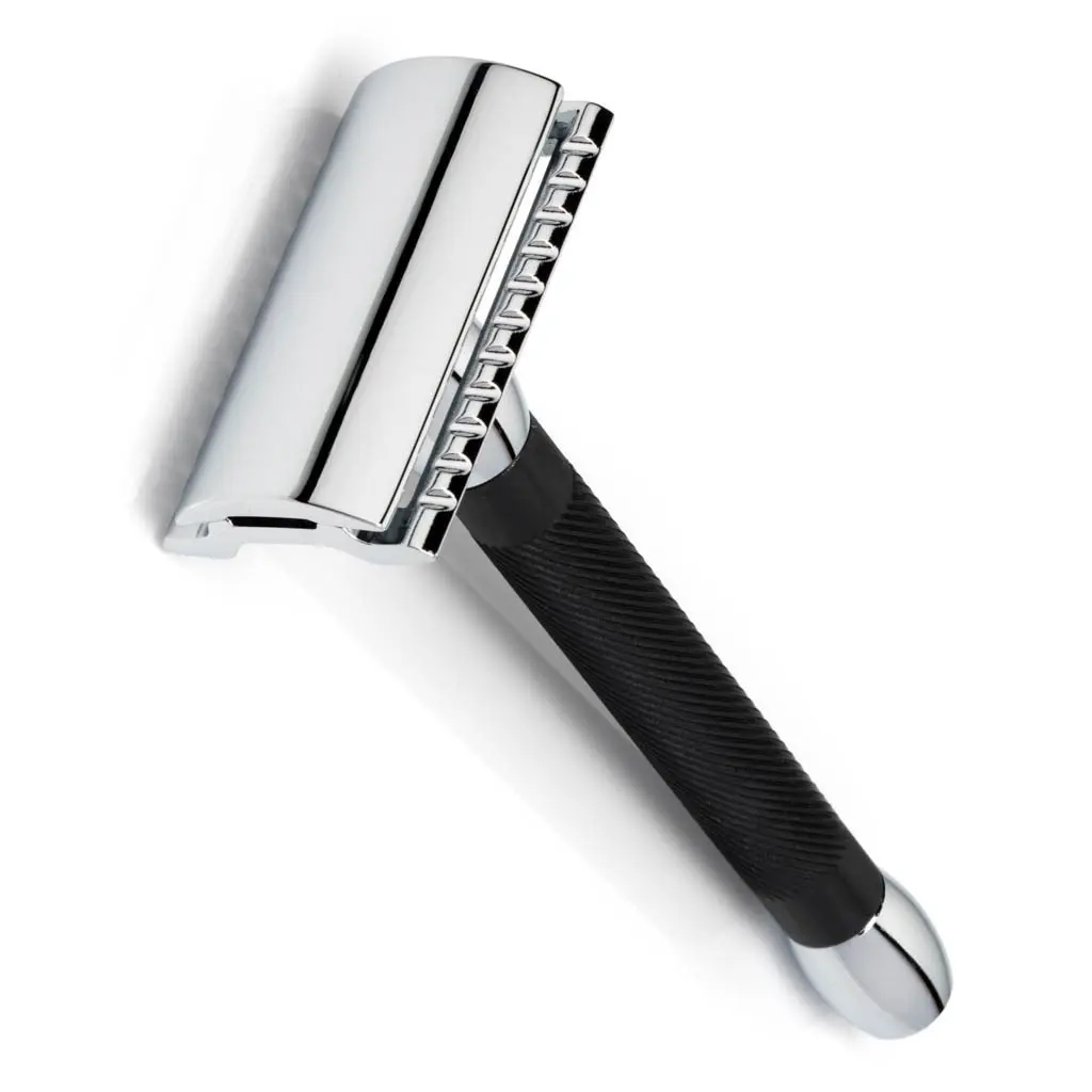 high quality Traditional type exclusive black double edge blades shaving kit men shaving set brush safety razor