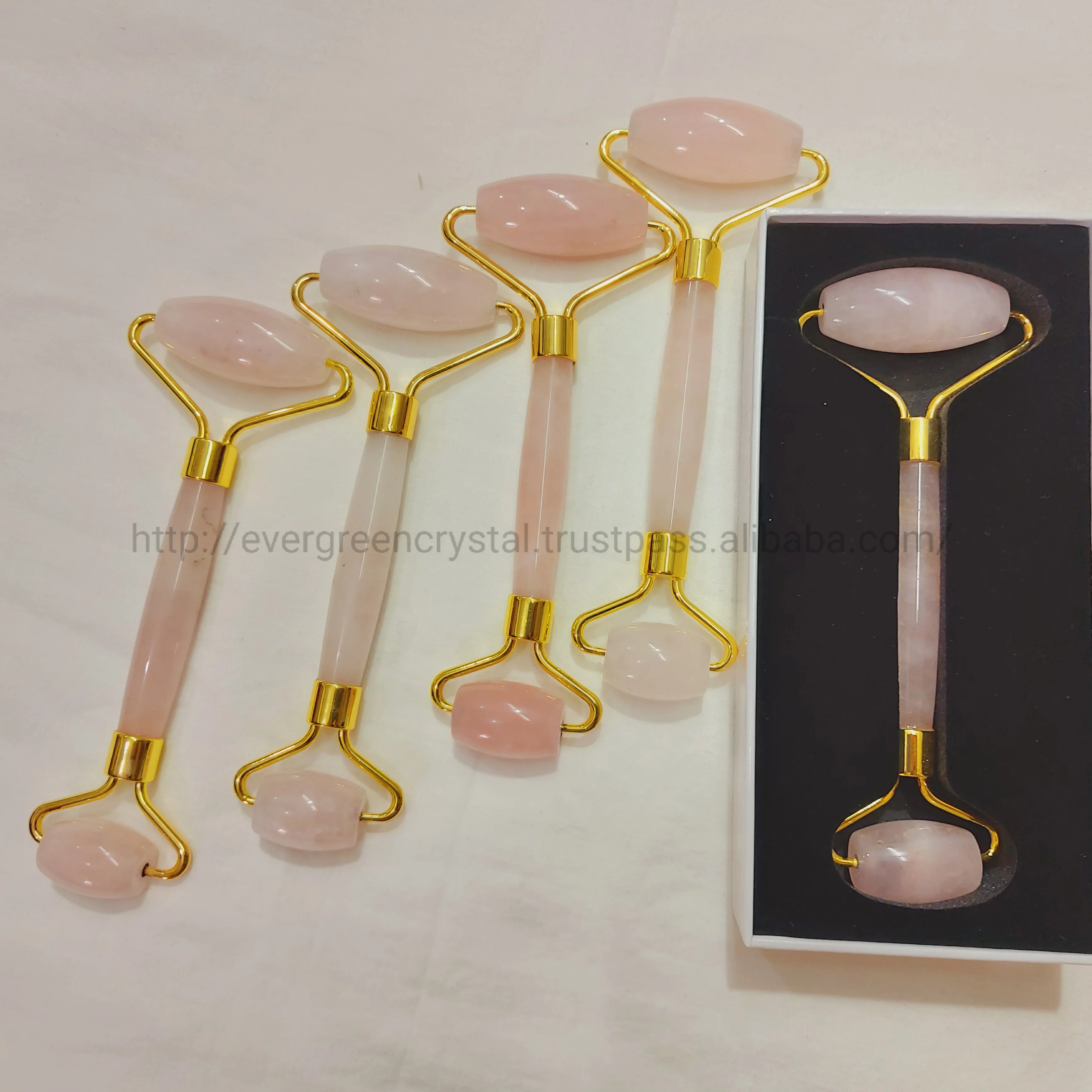 Розовый кварц нефритовый ролик Лучшая цена розовый gua sha косметический массаж лица для