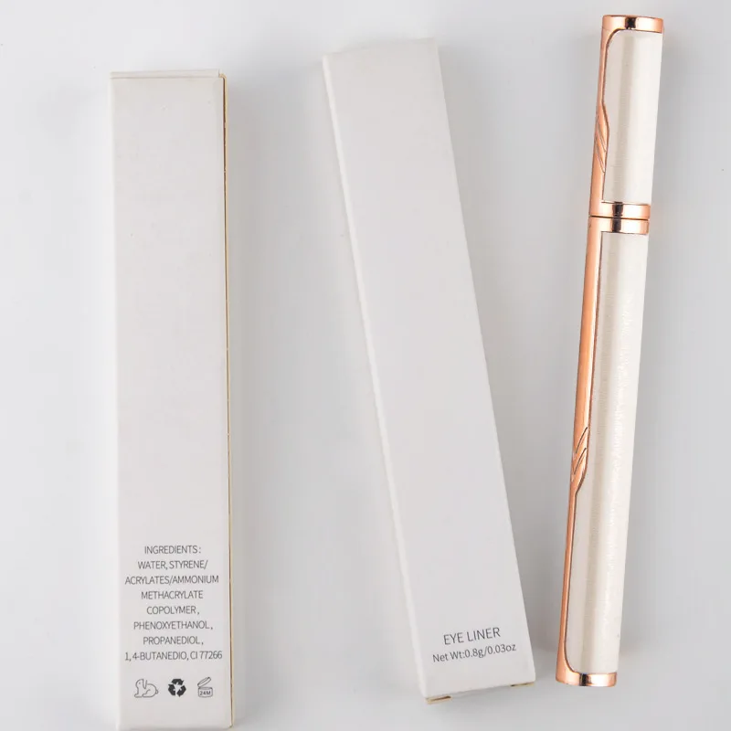 Private Label Custom Logo Long Lasting Quick Dry Natural Vegan Waterproof Eyeliner Pen