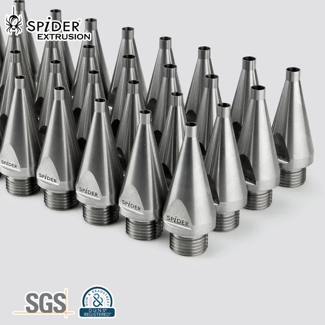 tungsten carbide spiral die nipple plastic extrusion mould for plastic