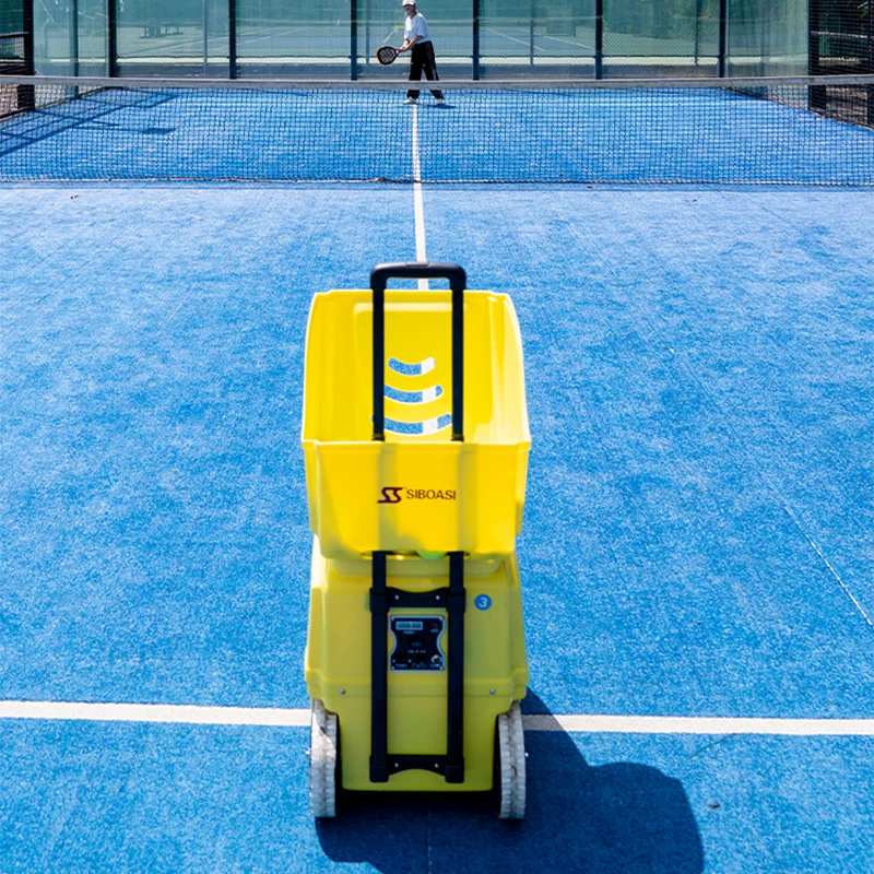 SS-TP210 SIBOASI  High Quality Automatic paddle ball shooter machine padel ball machine