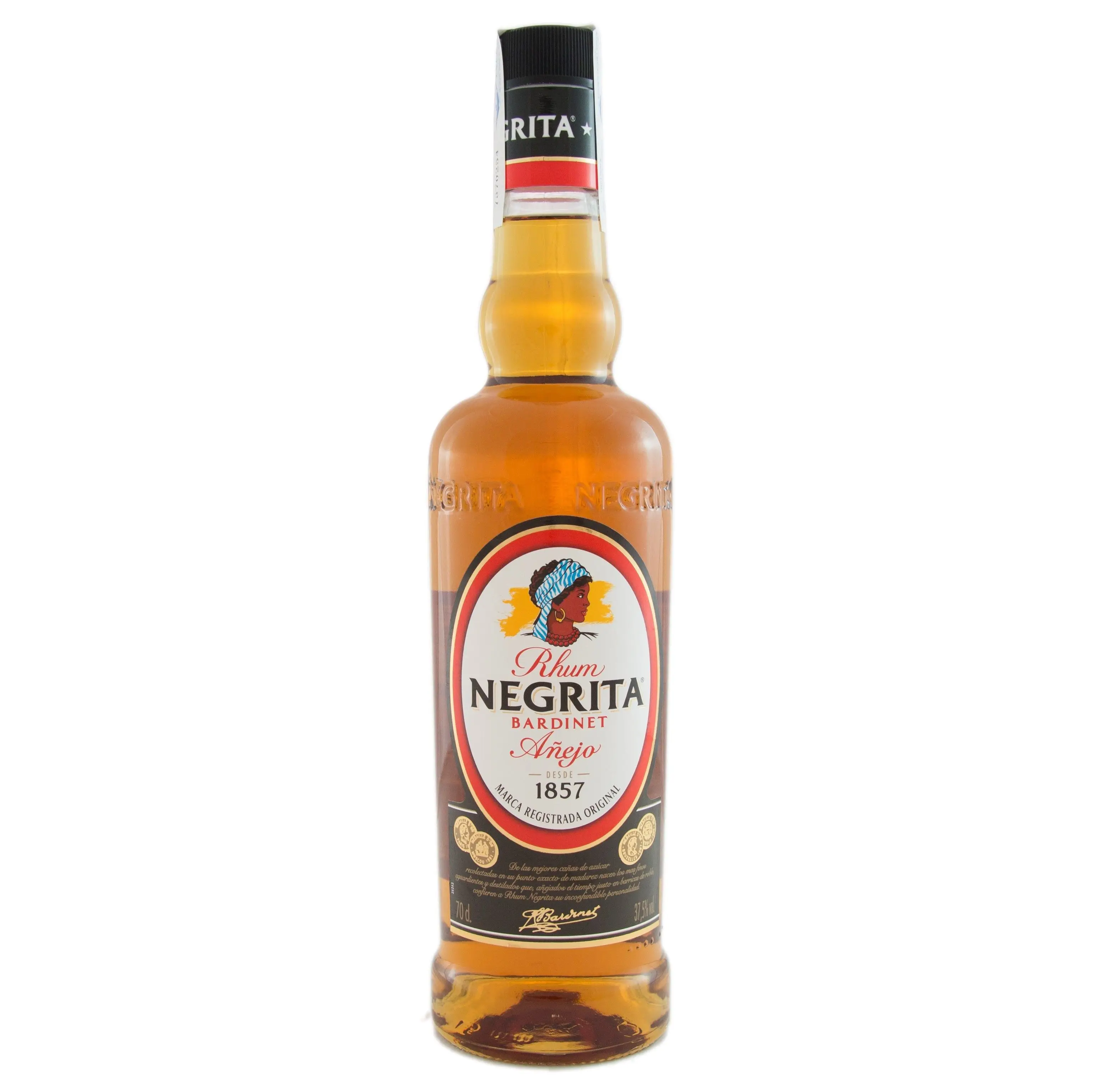 
Ron Negrita 0,70 Litros 37,5% (I) 0.70 L. 