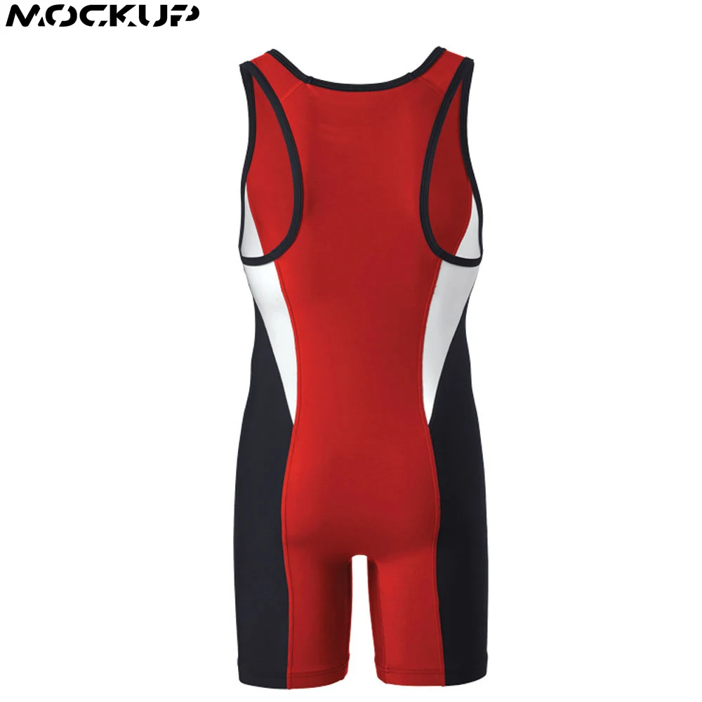 Custom Wrestling Singlet Men Body Wear Bodysuit Overalls One-piece Men Transparent Wrestling Singlets
